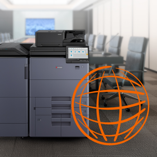 printer på et kontor