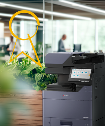 man typing on tablet